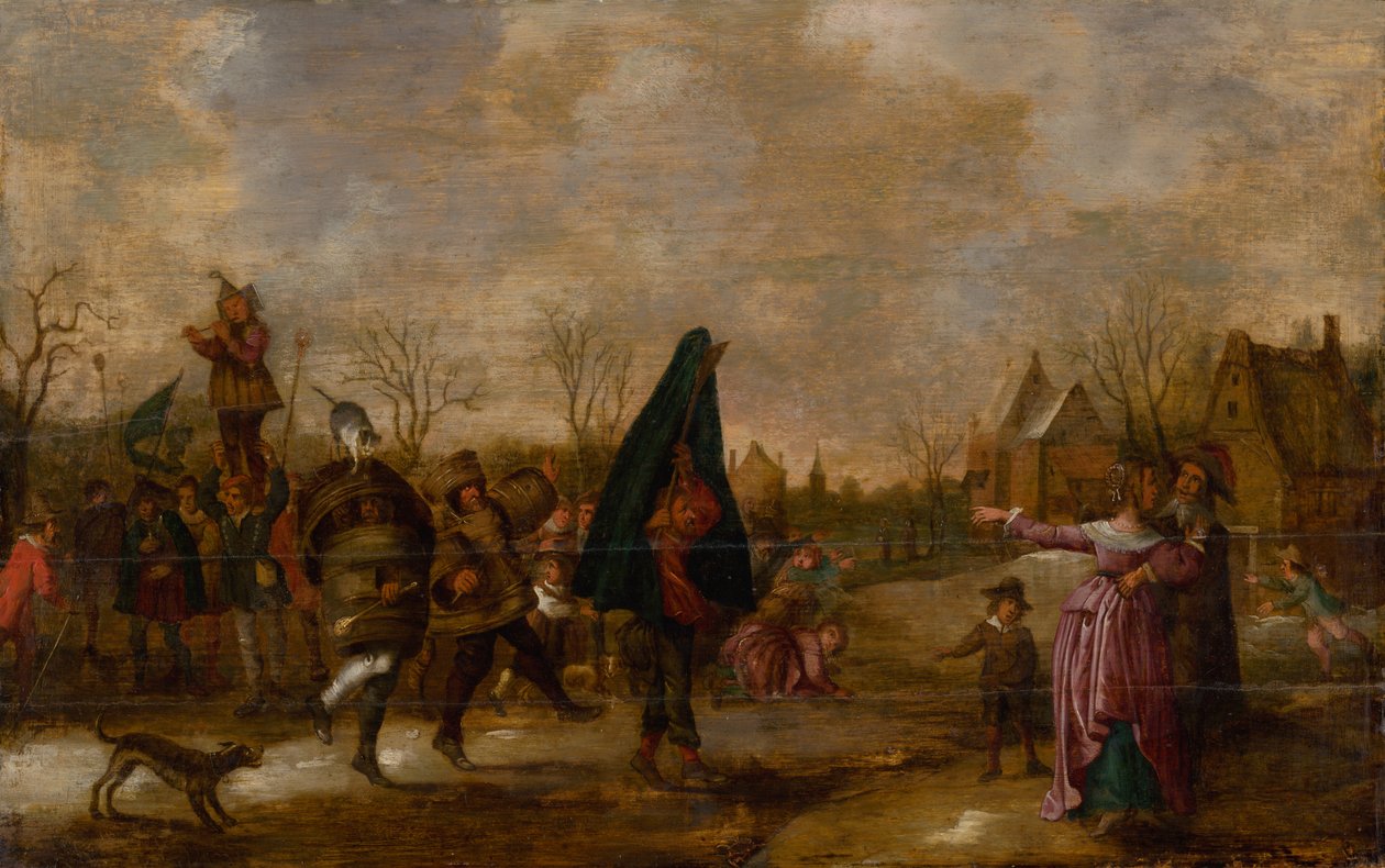 Procesión de carnaval de After Adriaen van de Venne