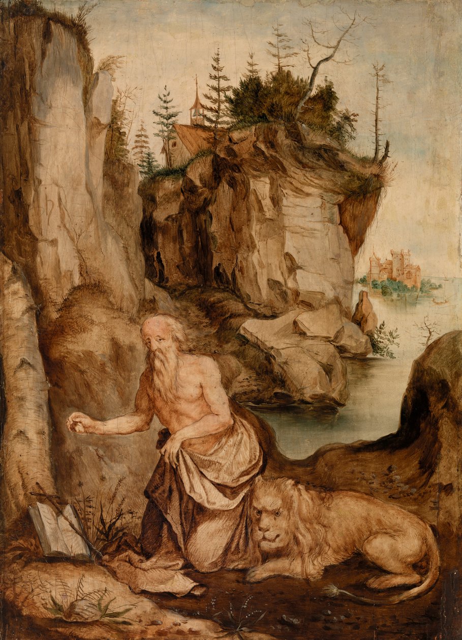 San Jerónimo y el León de After Albrecht Dürer