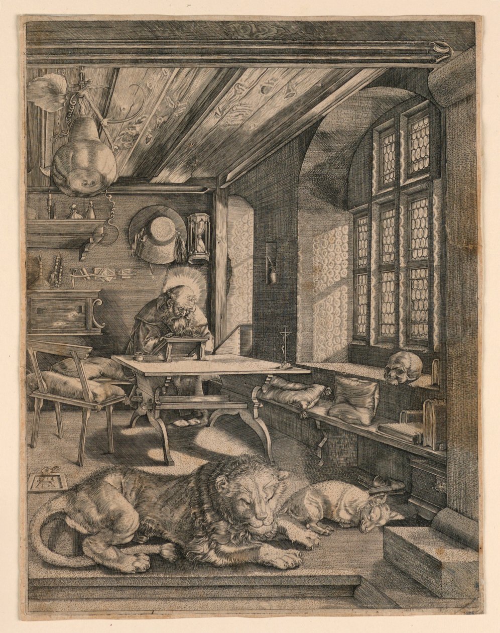 San Jerónimo en su estudio de After Albrecht Dürer