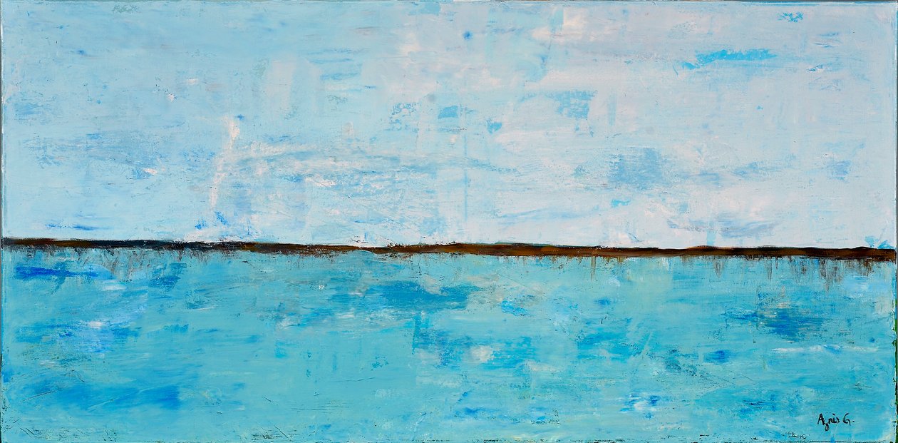Gili Air, 2017 (acrílico sobre lienzo) de Agnes Girardon