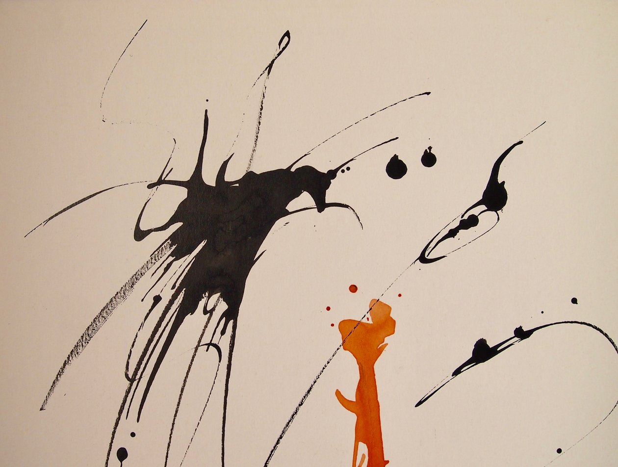 Sin título 17, 2016 (tinta sobre papel) de Agnes Girardon