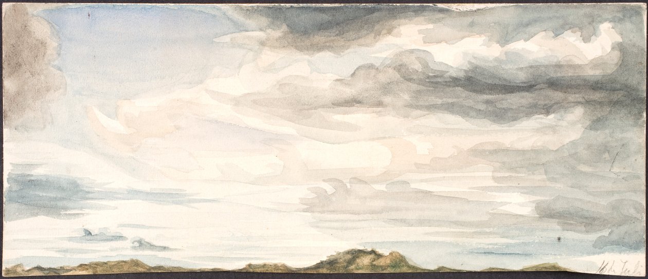 Estudio del cielo de Agnes Slott Møller