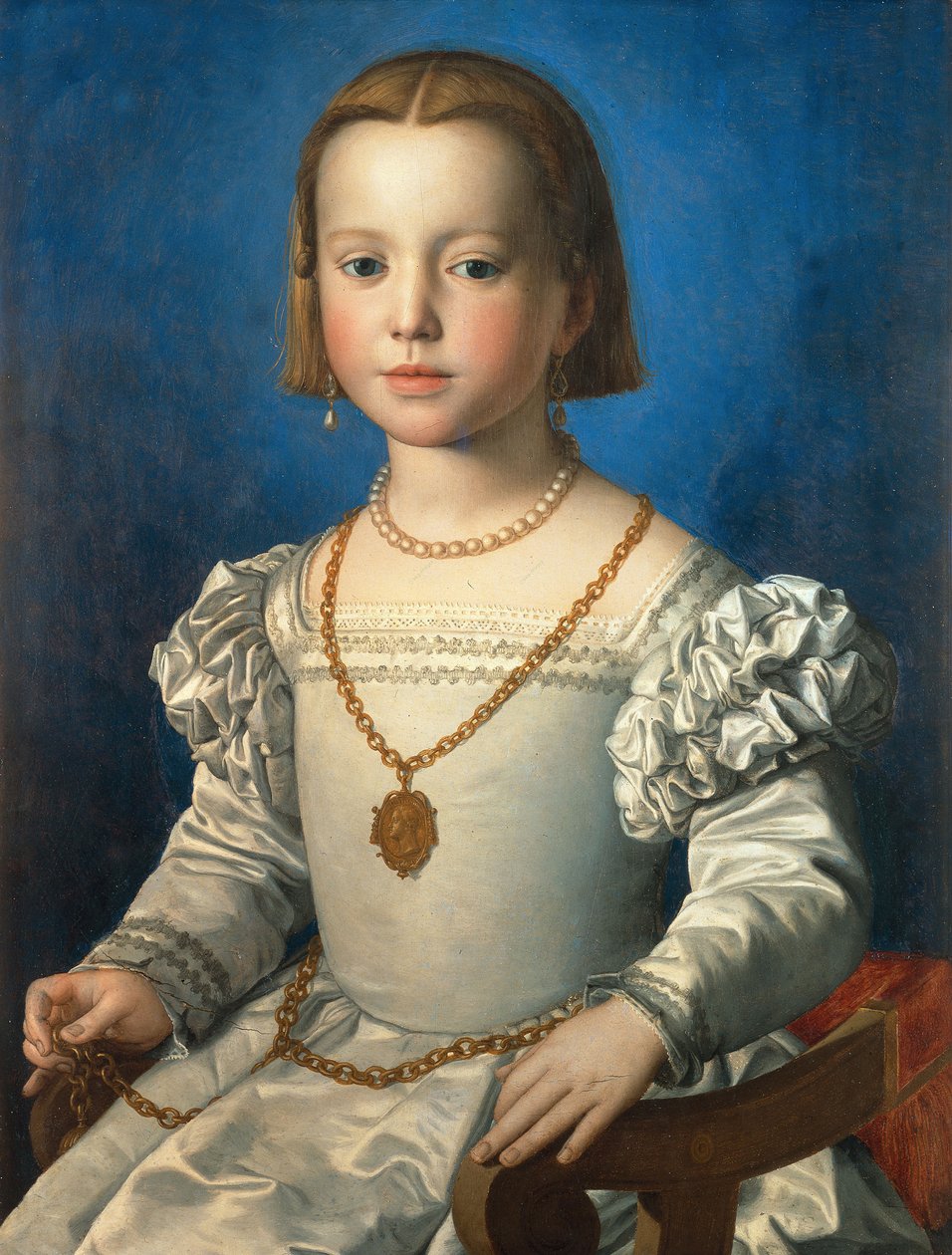 Retrato de Bia de Medici, 1542 de Agnolo Bronzino
