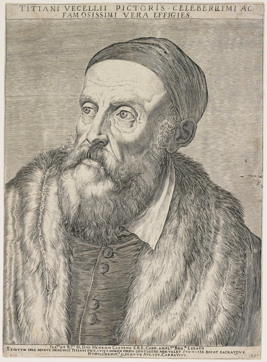 Tiziano, 1587 de Agostino Carracci