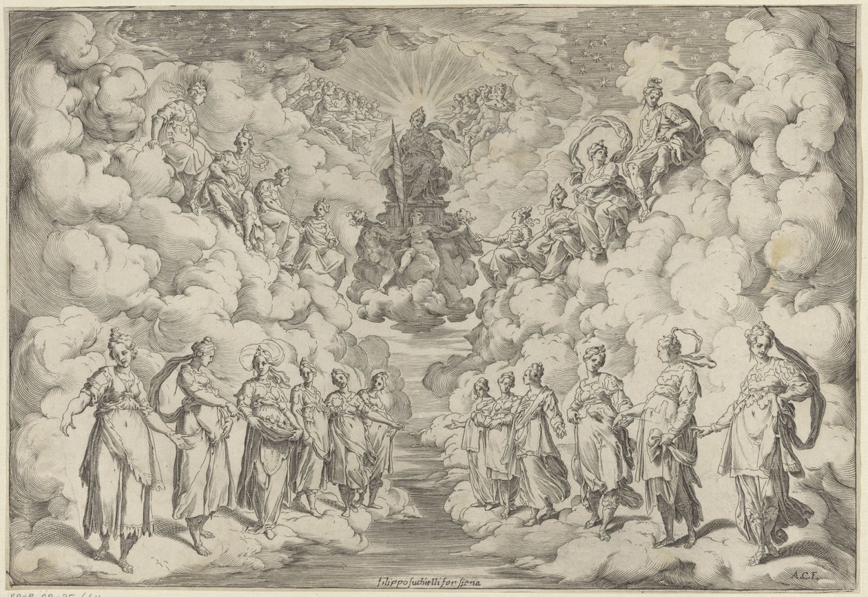 Armonía de las esferas de Agostino Carracci