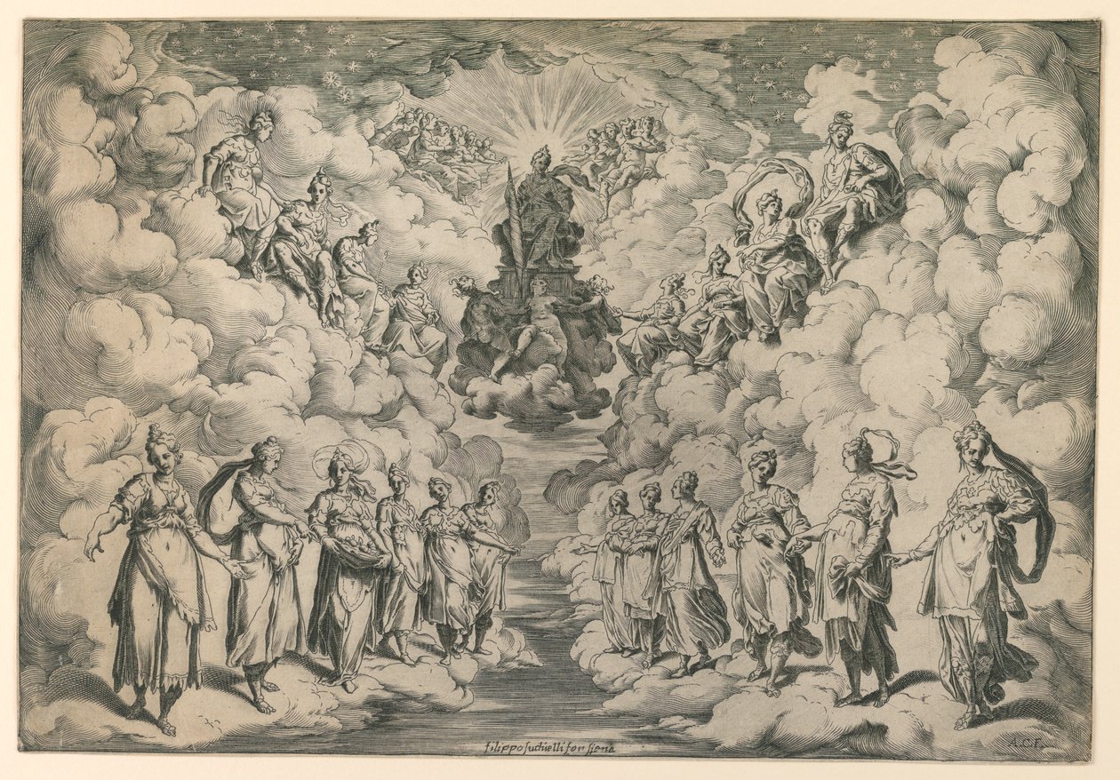 La armonía de las esferas de Agostino Carracci