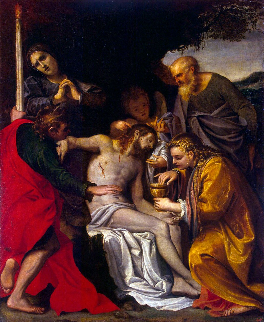 El Lamento sobre Cristo, c1586 de Agostino Carracci