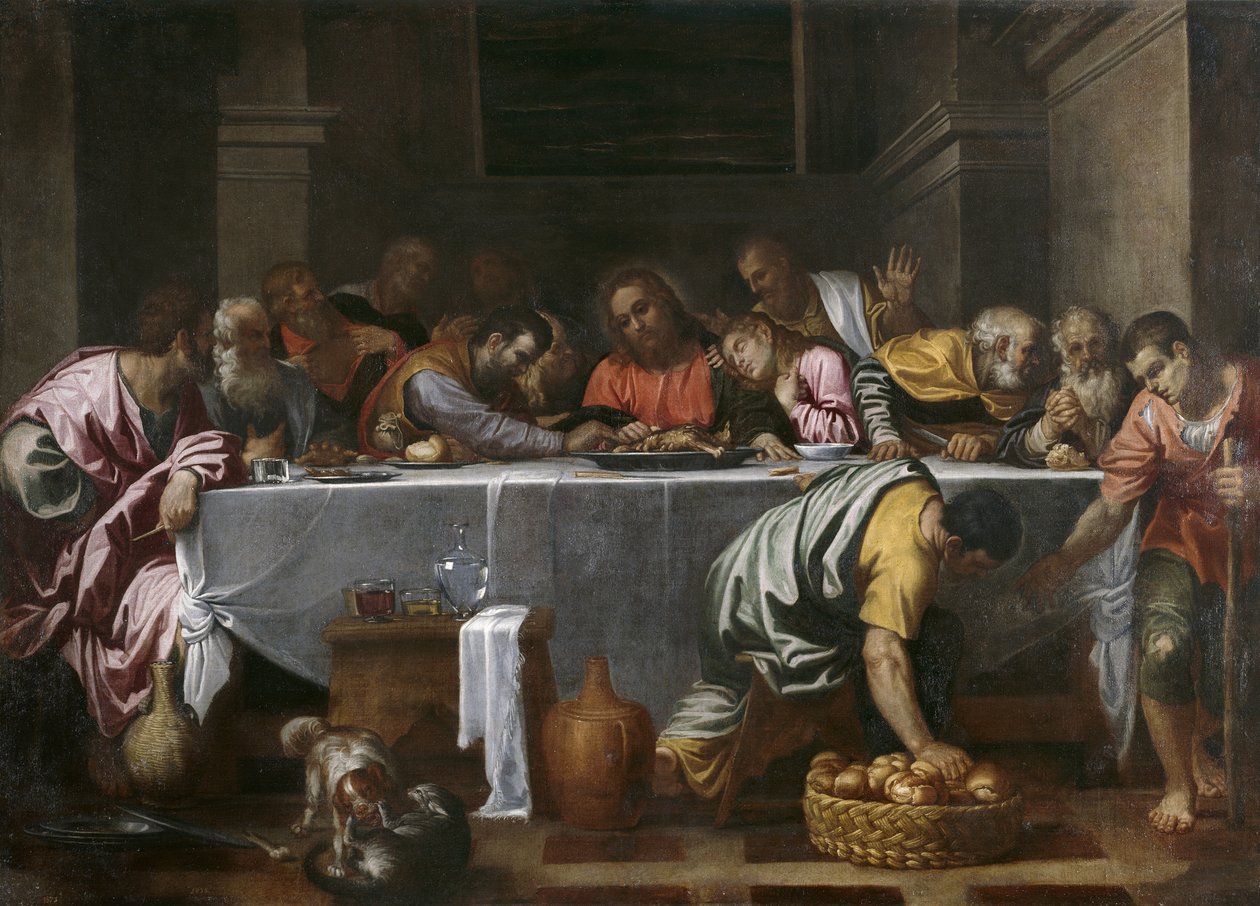 La Última Cena de Agostino Carracci
