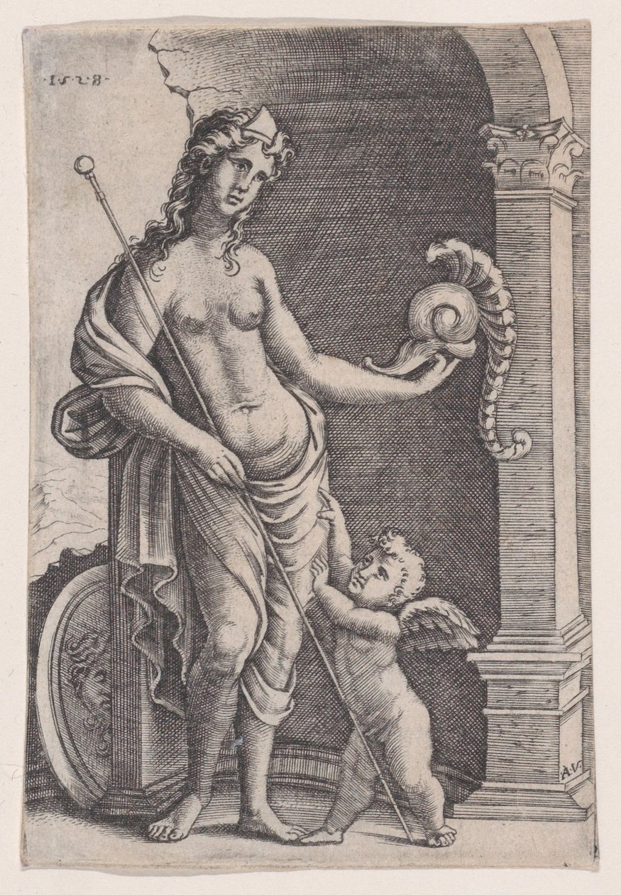 El Amor a la Gloria de Agostino Veneziano