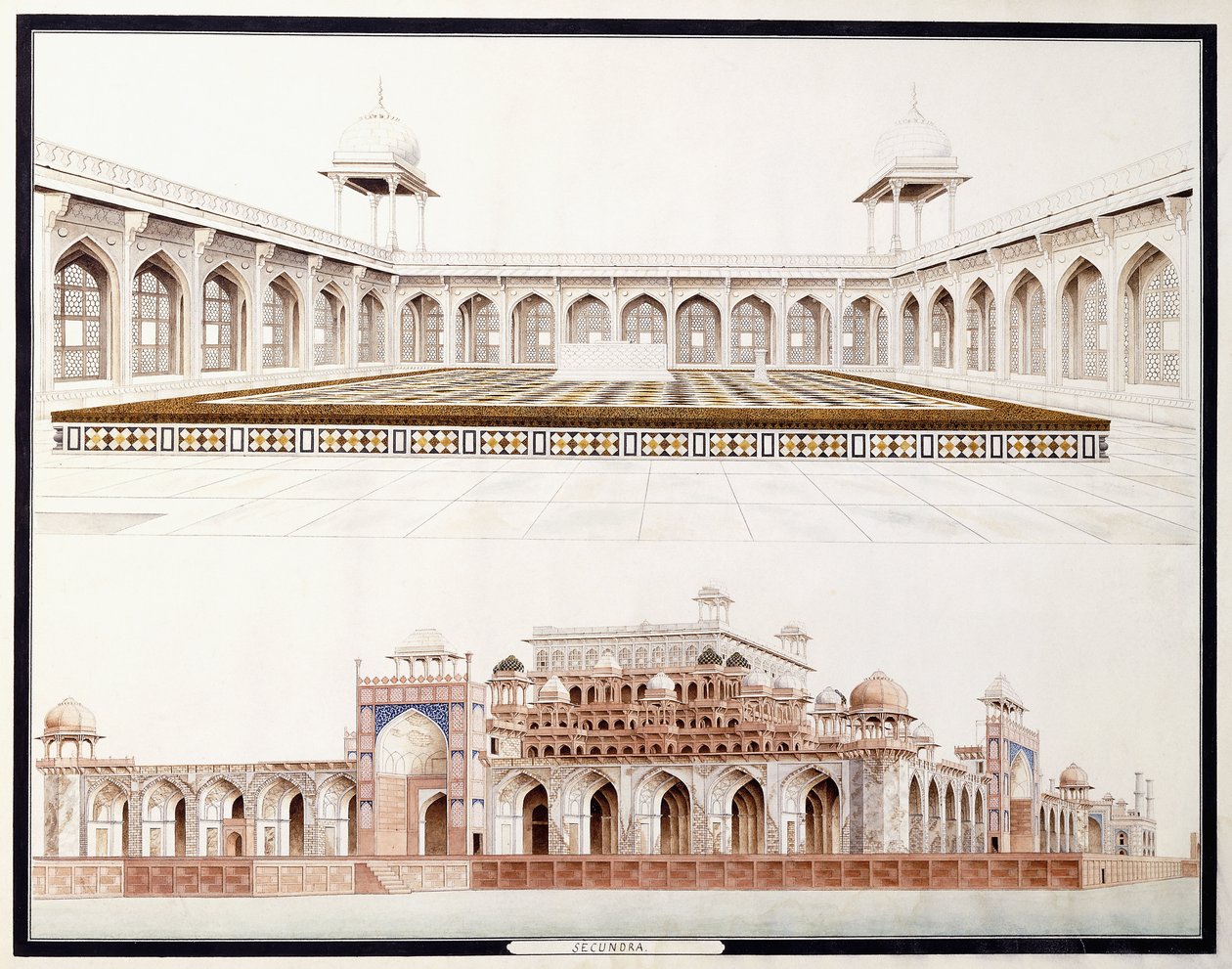 Secundra, c. 1815 de Agra School