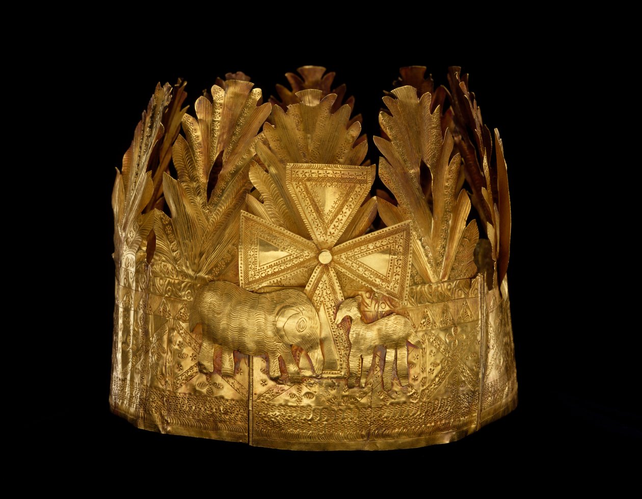 Corona, Ghana Togo, c.1900-50 de Akan School