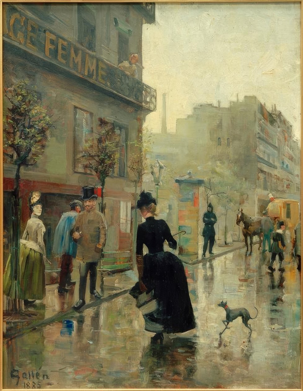 Bulevar en París de Akseli Valdemar Gallen Kallela