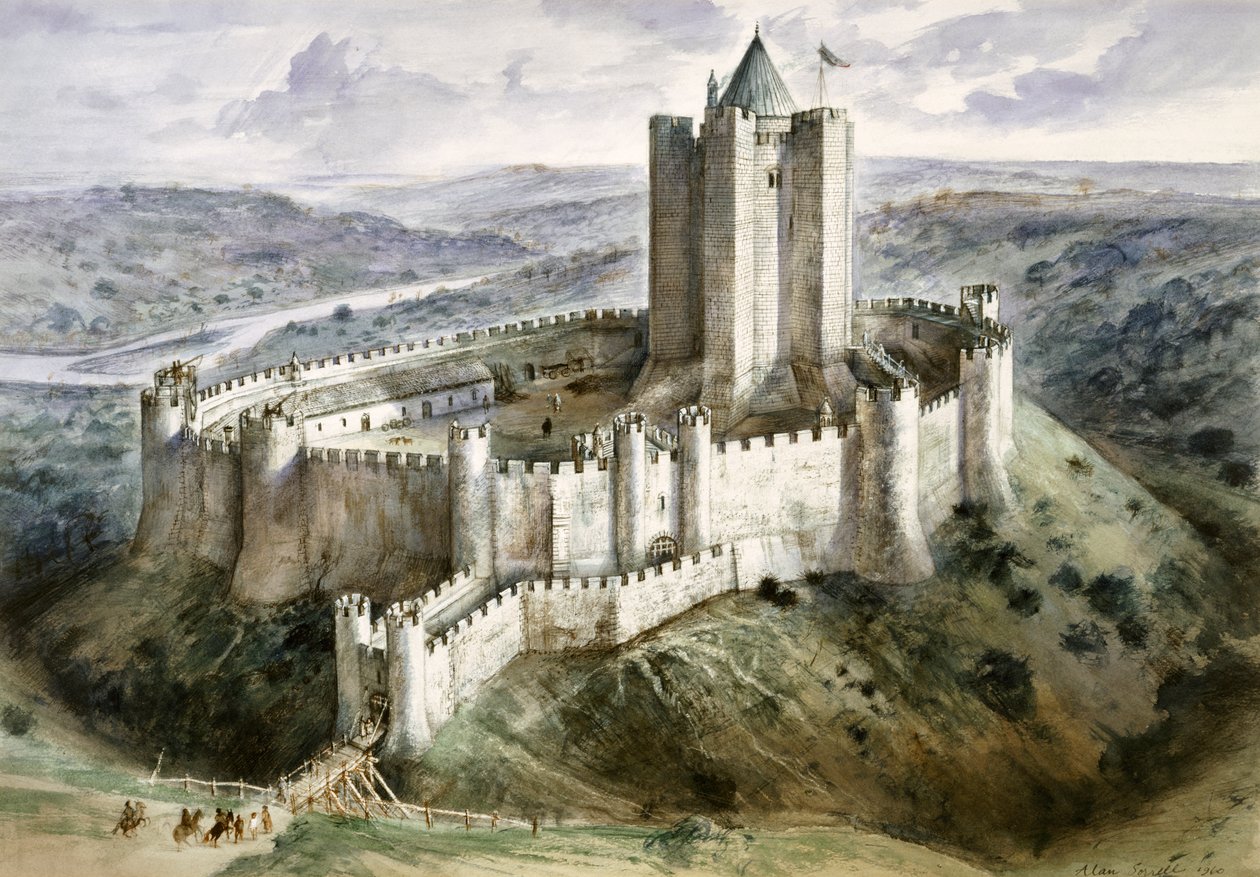 Castillo de Conisbrough, siglo XIII de Alan Ernest Sorrell
