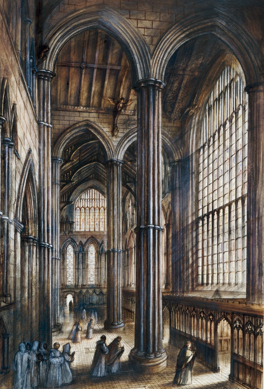 Abadía de Fountains, siglo XII, años 1960 de Alan Ernest Sorrell