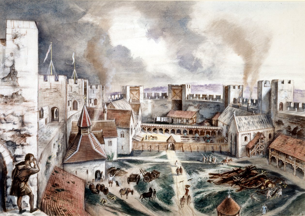 Castillo de Framlingham, siglo XIII de Alan Ernest Sorrell