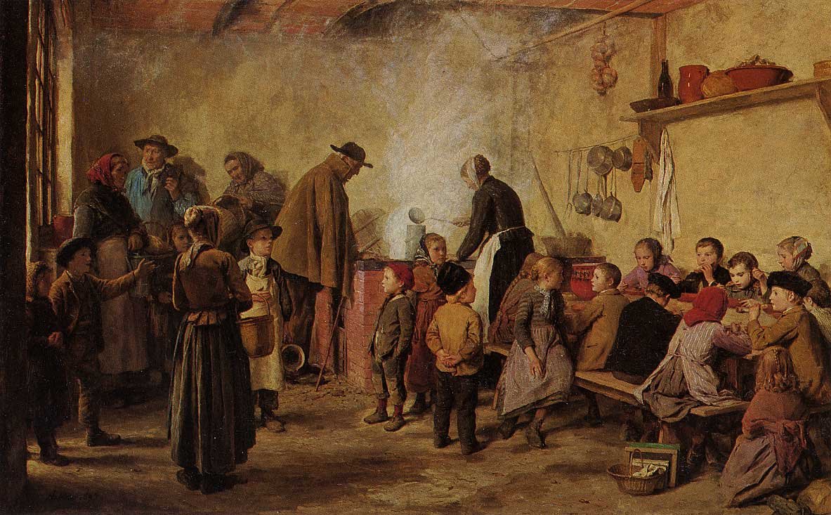 La sopa de los pobres de Albert Anker