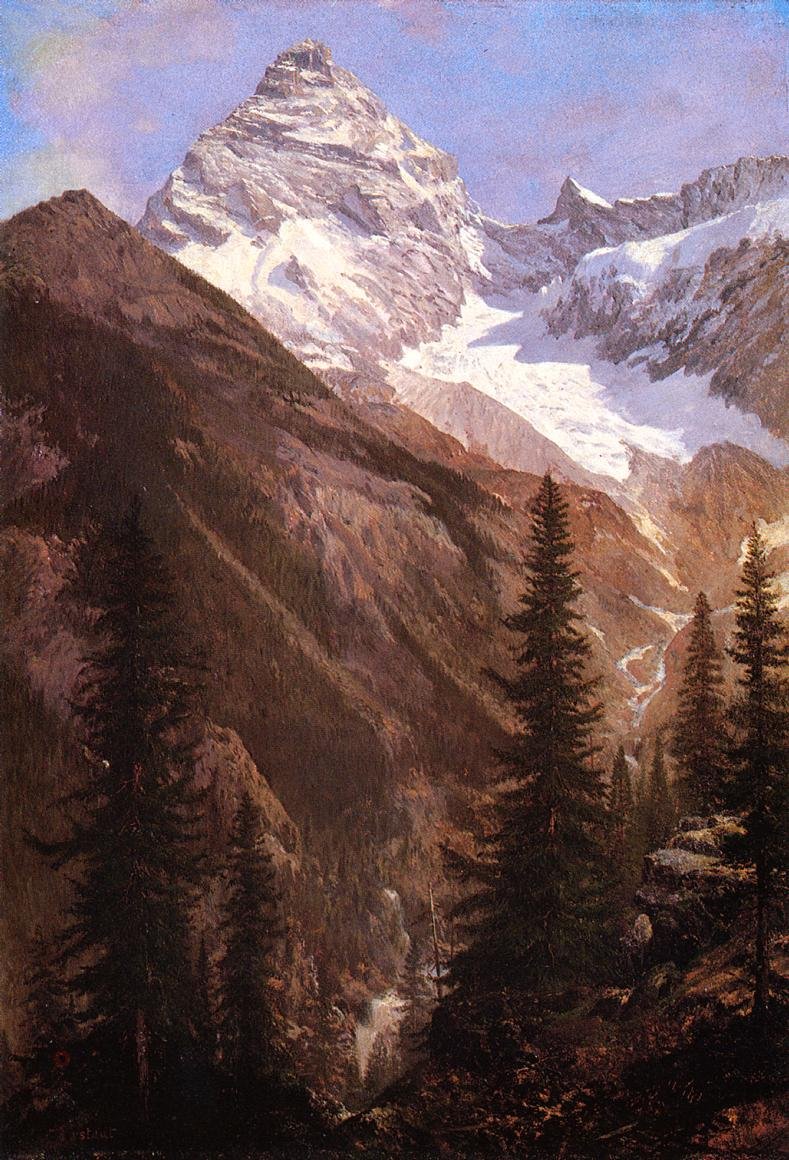 Rocosas canadienses, glaciar Asulkan de Albert Bierstadt