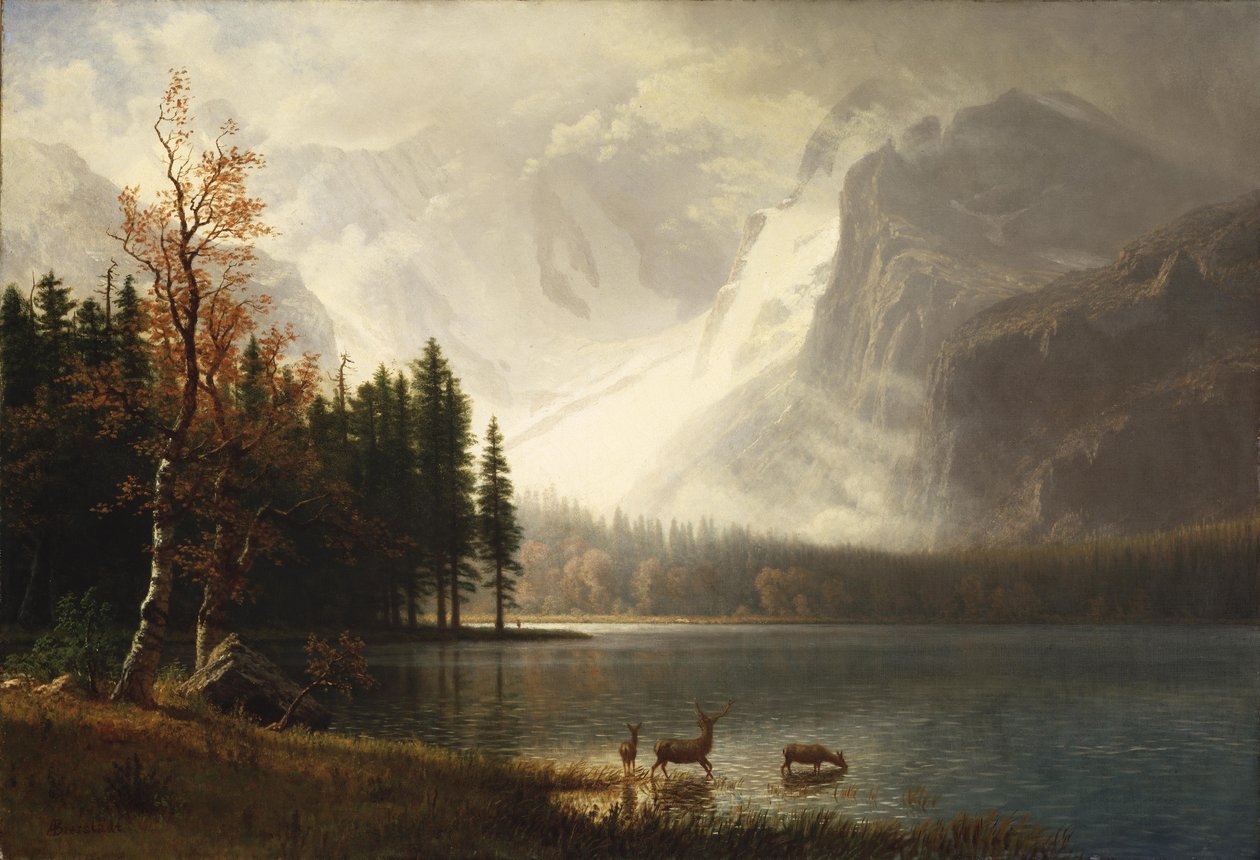 Parque Estes, Colorado, Lago Whytes de Albert Bierstadt