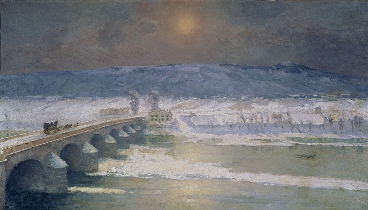 La Nieve en Auvernia, 1886 de Albert Charles Lebourg