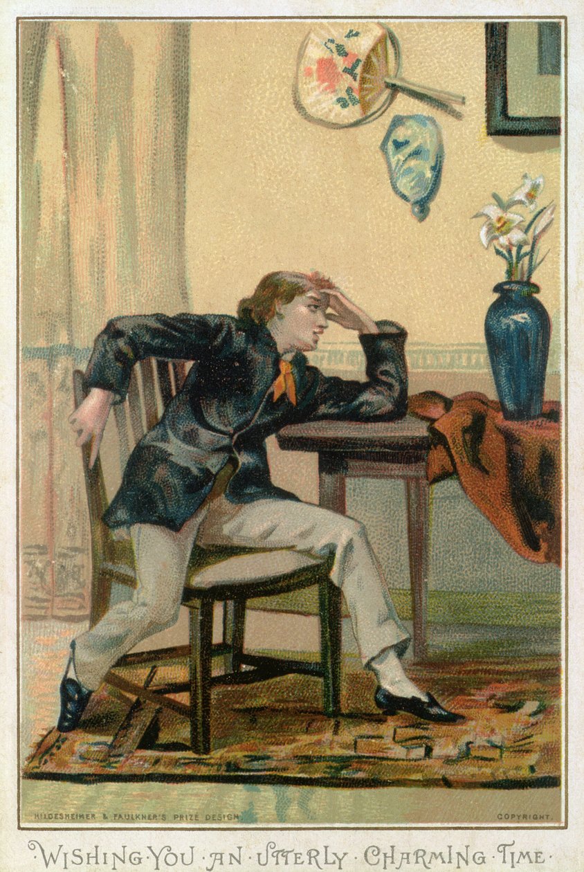 Deseándote un tiempo absolutamente encantador, tarjeta de Navidad victoriana, publicada por Hildesheimer und Faulkner, Londres, c.1880 de Albert Jnr. Ludovici