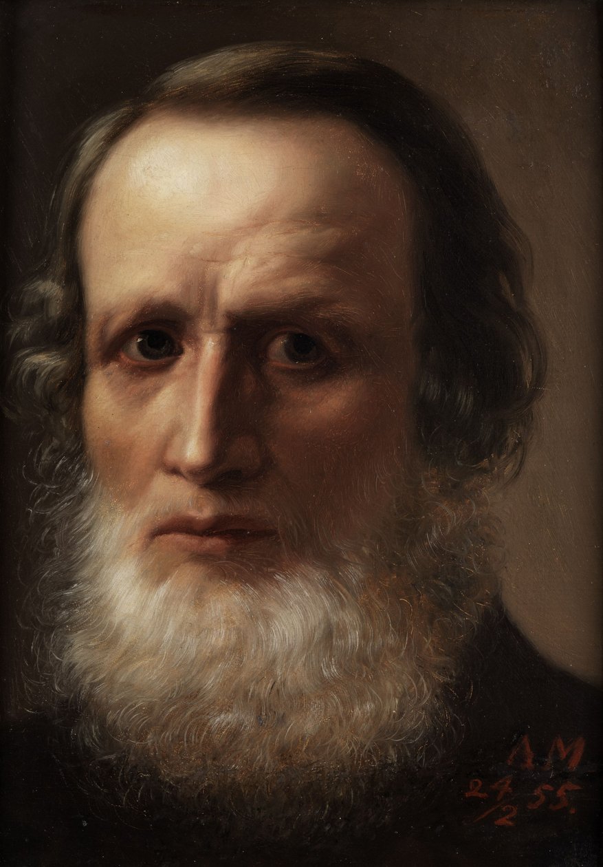 Retrato de un señor con barba gris de Albert Mirsalis