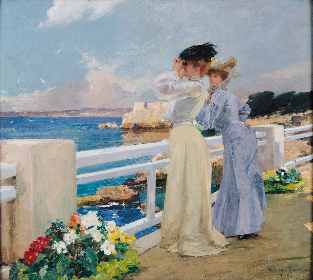 Las gaviotas, 1906 de Albert Pierre Rene Maignan
