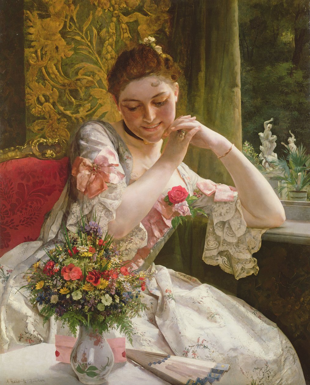 El ramo (c.1880) de Albert Raudnitz