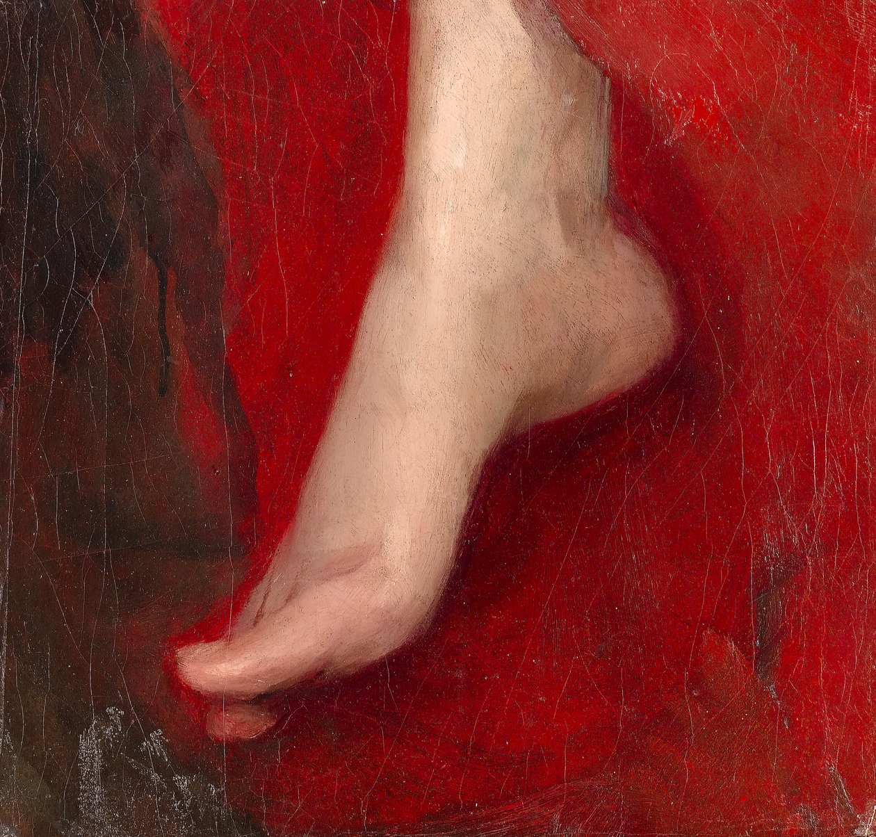 Estudio de un pie, principios de 1880 de Albert de Belleroche