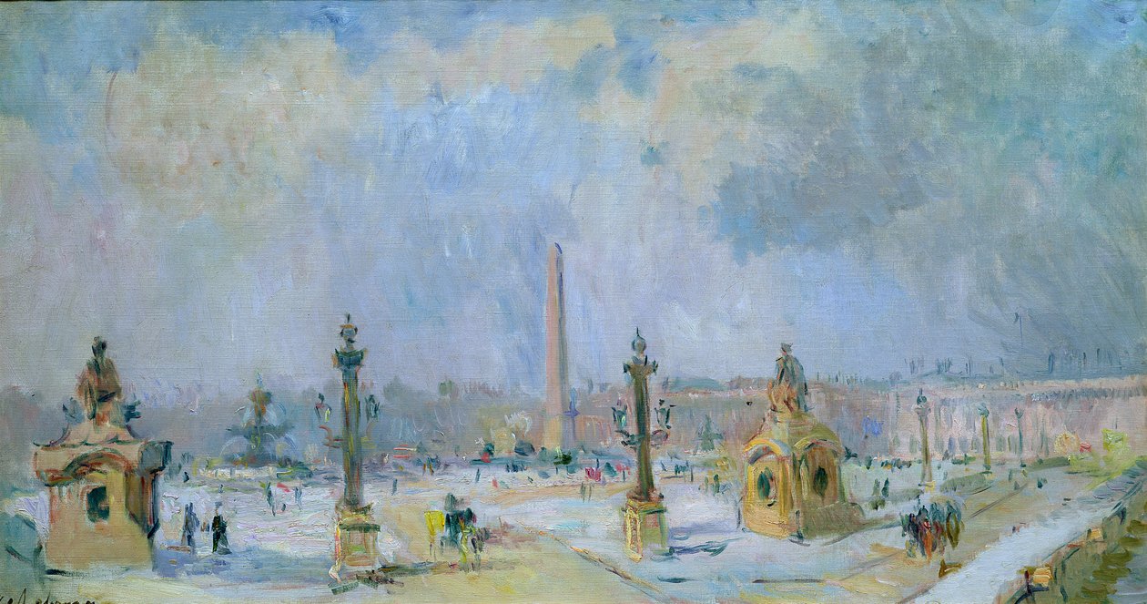 La Place de la Concorde, París de Albert Charles Lebourg