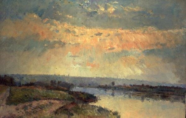 Tarde en el Sena de Albert Charles Lebourg