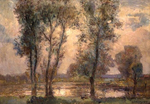 Cerca del Lago de Albert Charles Lebourg