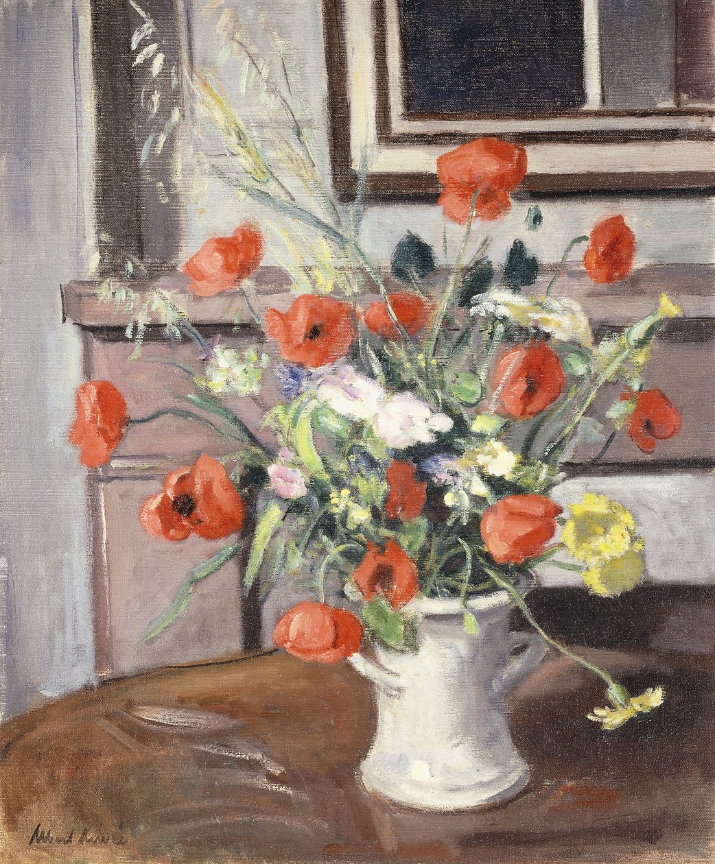 Jarrón de Amapolas; Jarrón de Coquelicots de Albert Andre