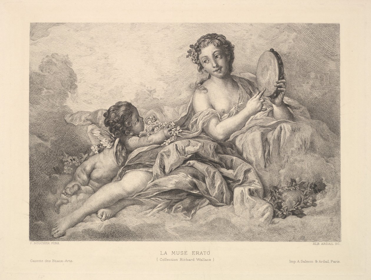 La Musa Erato, 1890 de Albert Ardail