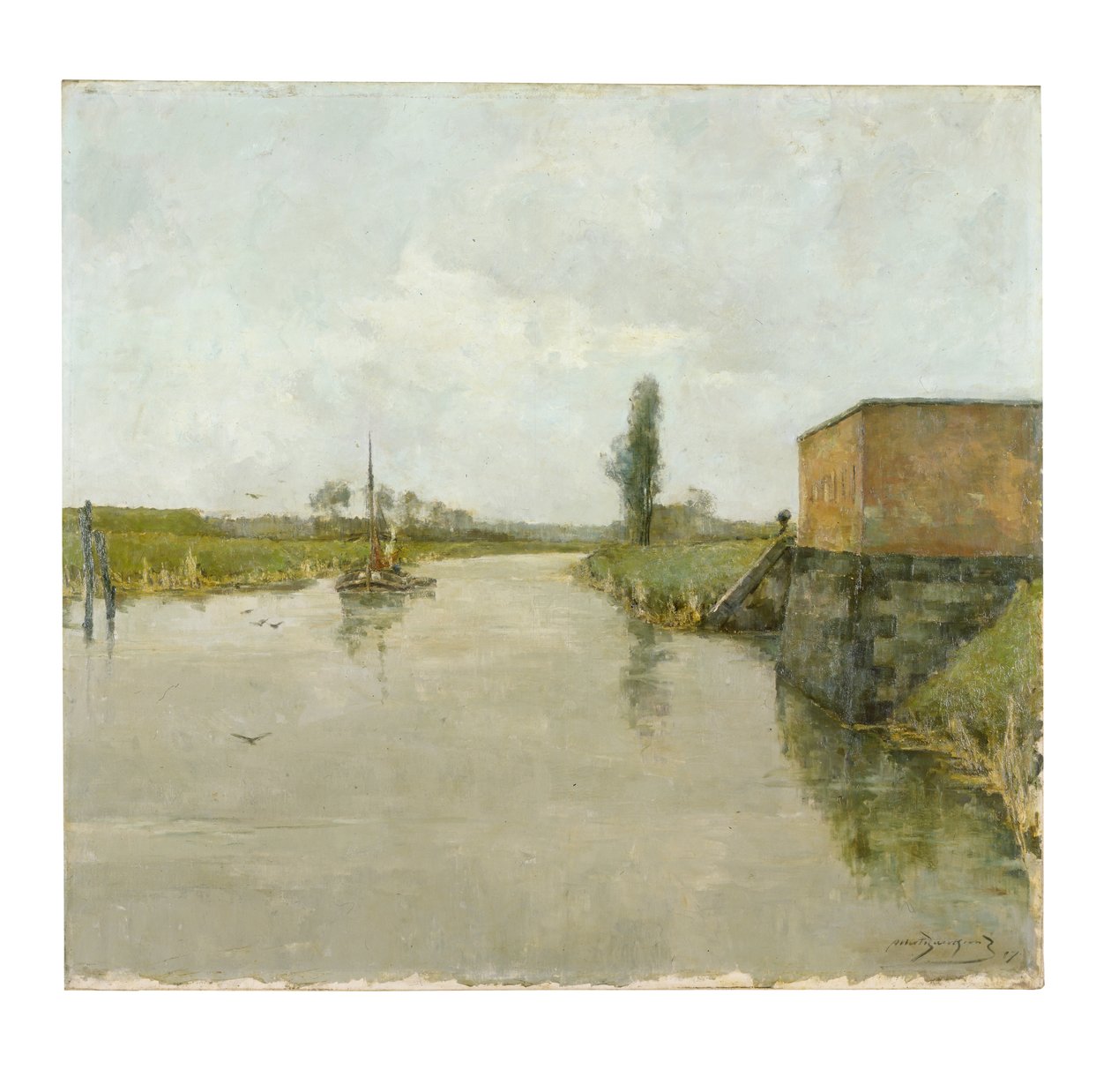 El río Escalda en Dendemonde de Albert Baertsoen