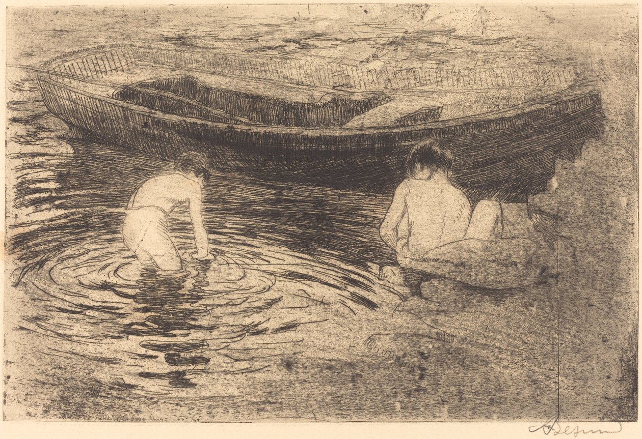 Bañarse en Talloires de Albert Besnard