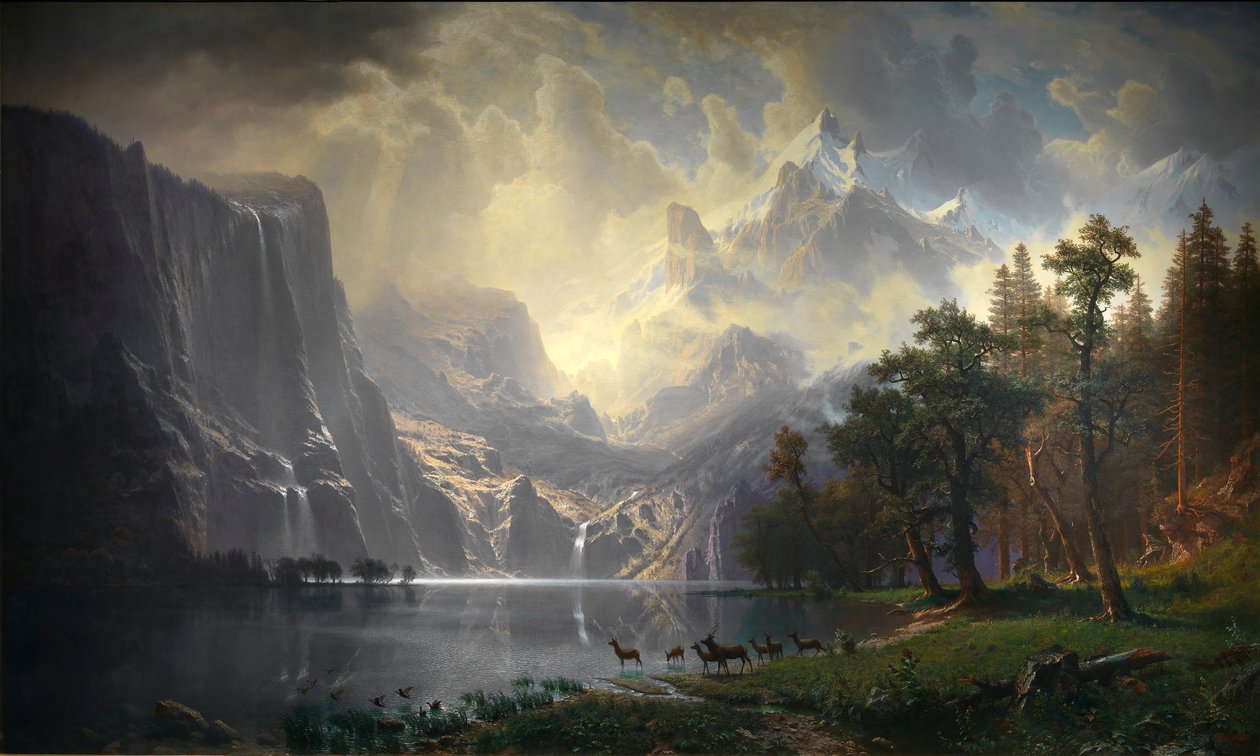 Entre la Sierra Nevada, California de Albert Bierstadt