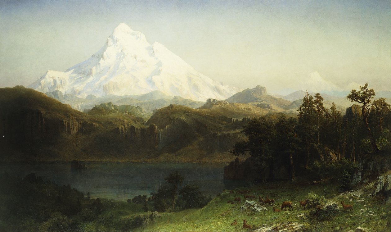 Monte Hood en Oregón de Albert Bierstadt