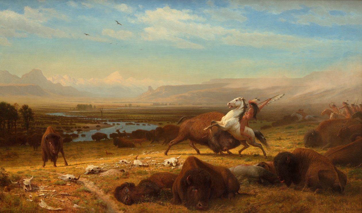 El último de los búfalos, 1888 de Albert Bierstadt