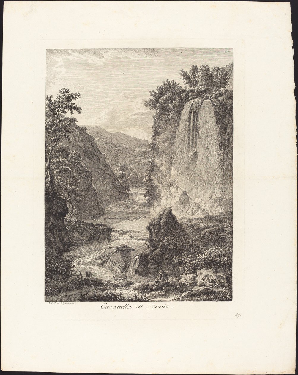 Cascada de Tivoli de Albert Christoph Dies