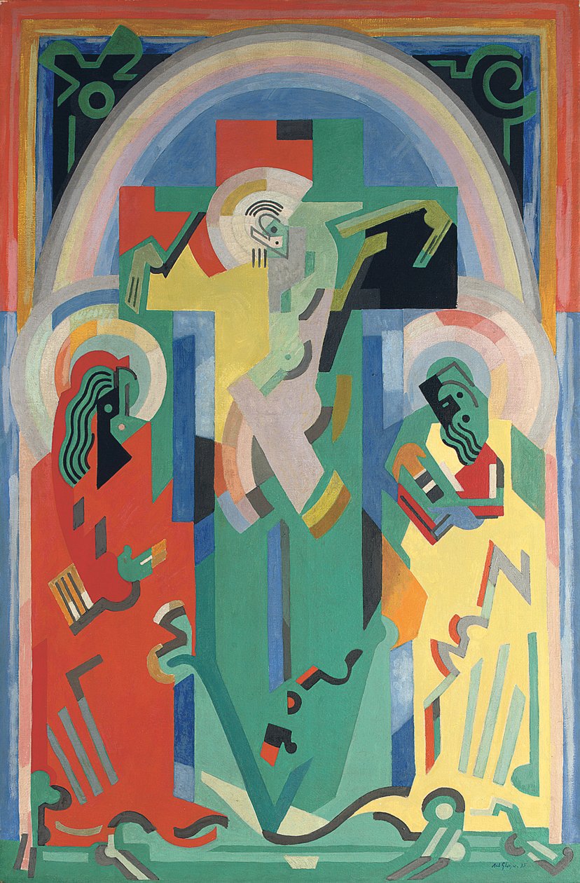Crucifixión, c.1935 (óleo sobre lienzo) de Albert Gleizes
