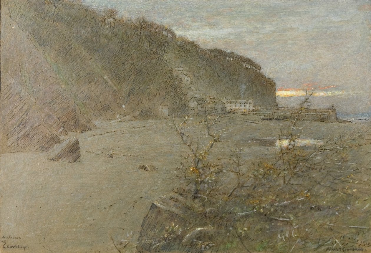 Otoño en Clovelly de Albert Goodwin