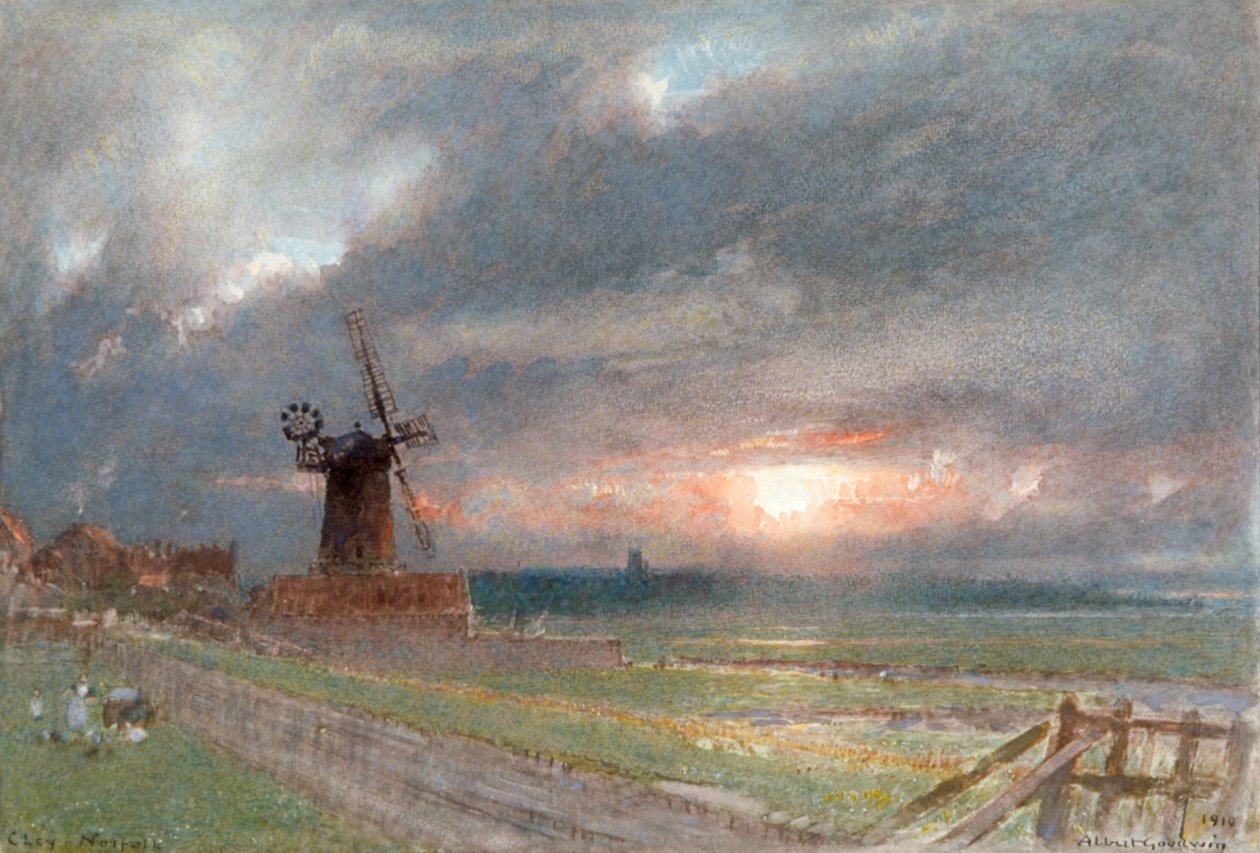 Cley, Norfolk de Albert Goodwin