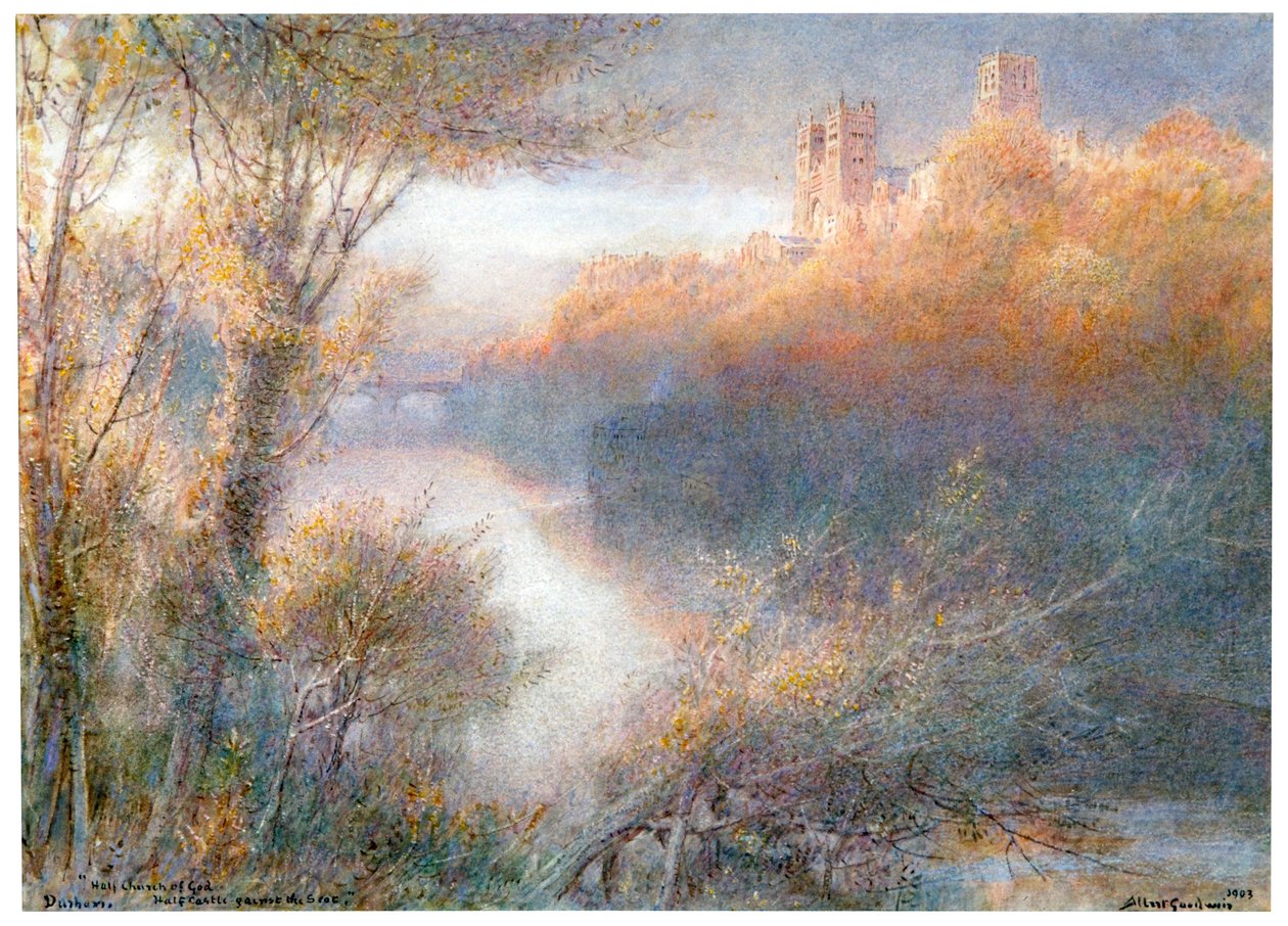 Catedral de Durham, 1903 de Albert Goodwin