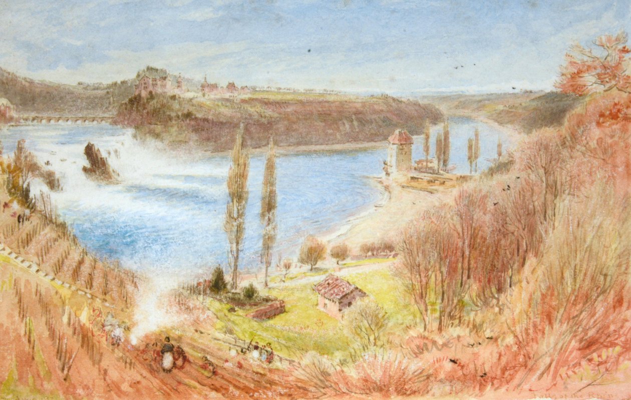 Cataratas del Rin de Albert Goodwin
