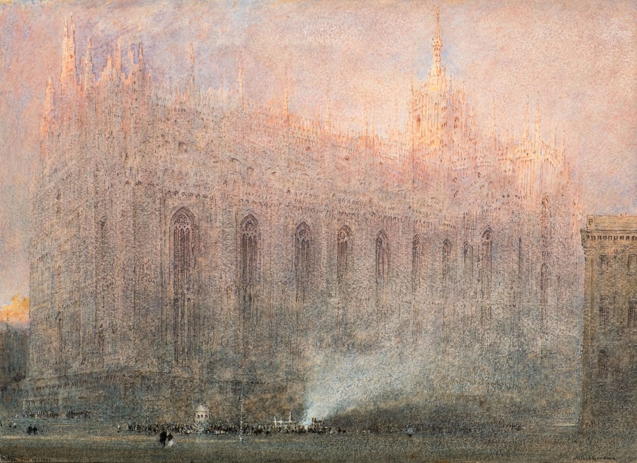 Catedral de Milán de Albert Goodwin