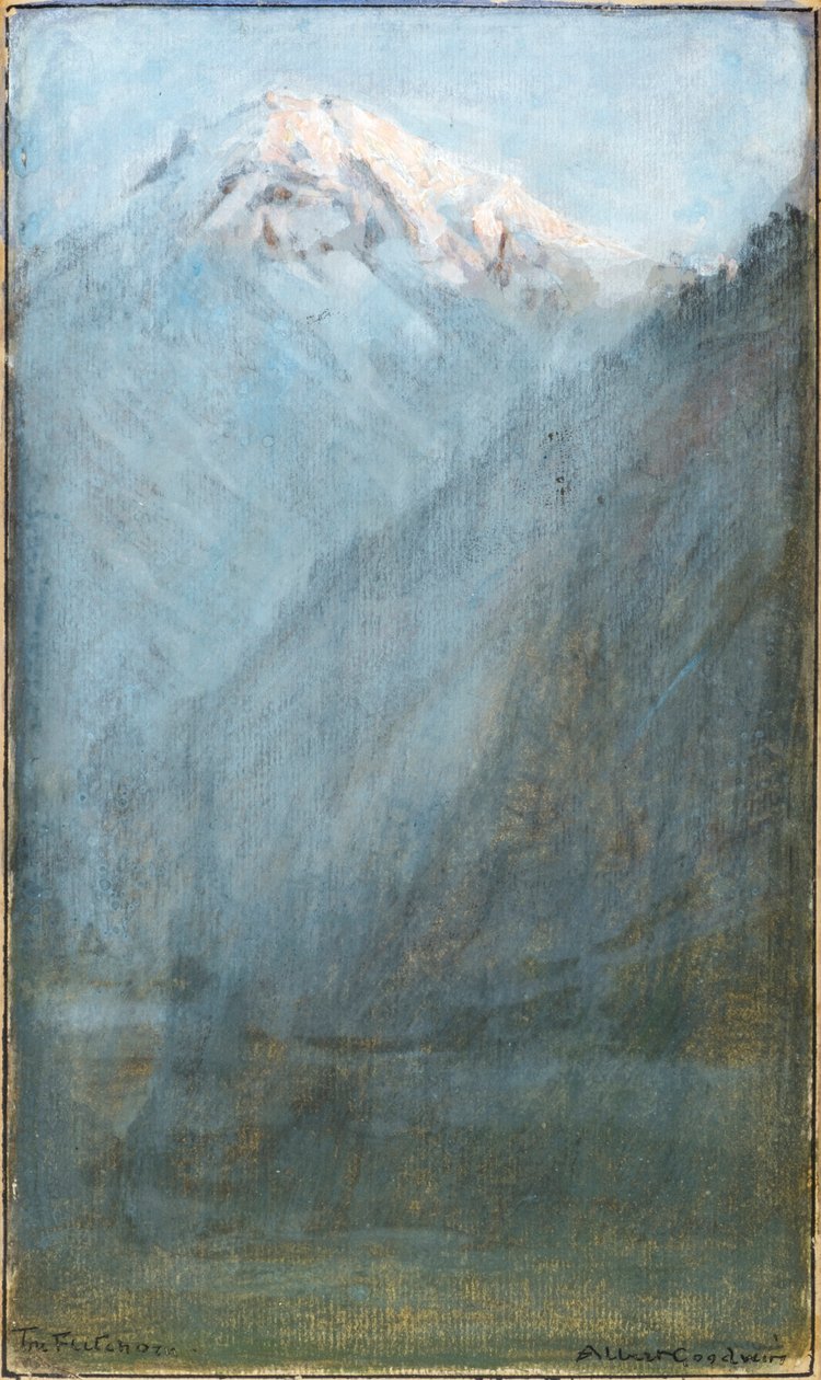 El Fletschhorn (acuarela) de Albert Goodwin