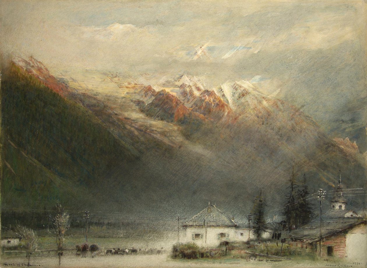El valle de Chamonix de Albert Goodwin