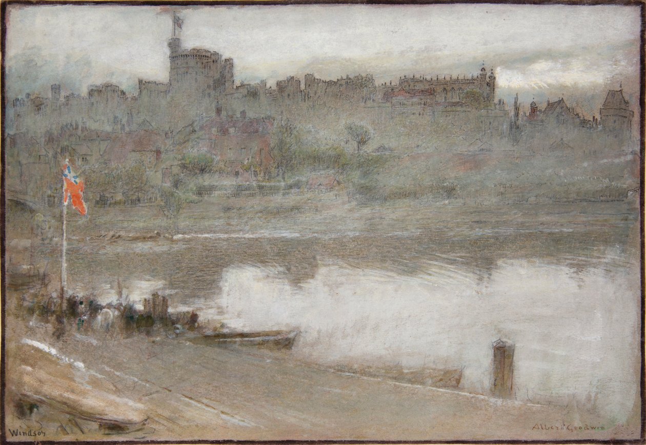 Windsor (acuarela) de Albert Goodwin