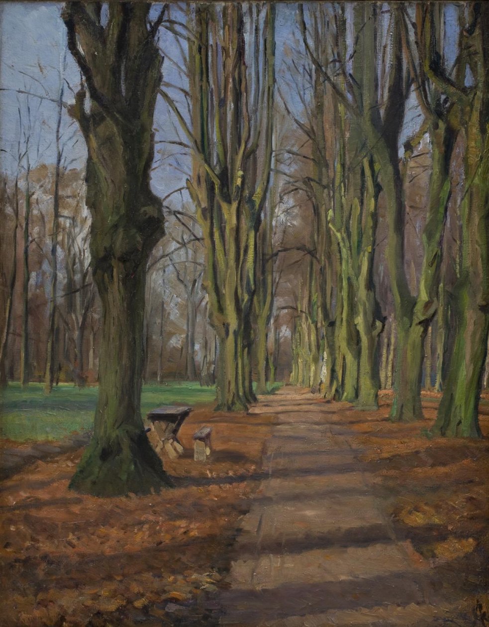 Una avenida en Søndermarken. Frederiksberg de Albert Gottschalk