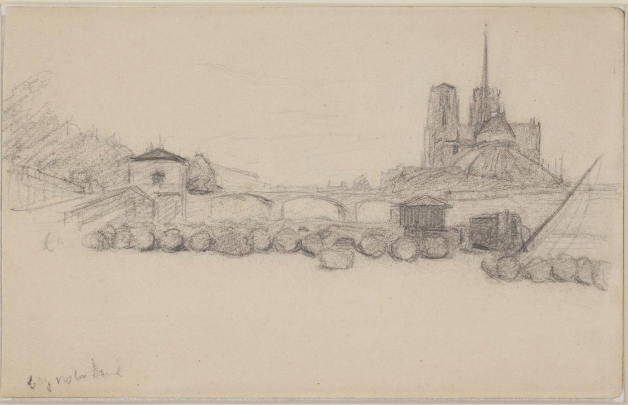 Notre Dame vista desde el este de Albert Gottschalk